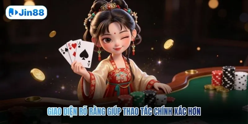 Giao diện rõ ràng giúp thao tác chính xác hơn