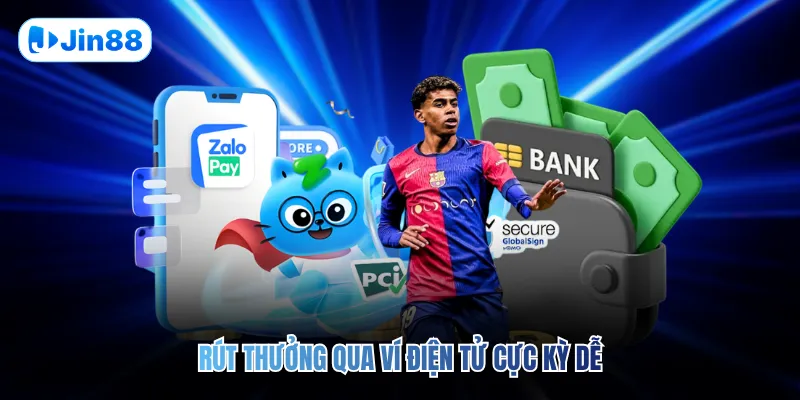 Rút thưởng qua ví điện tử cực kỳ dễ